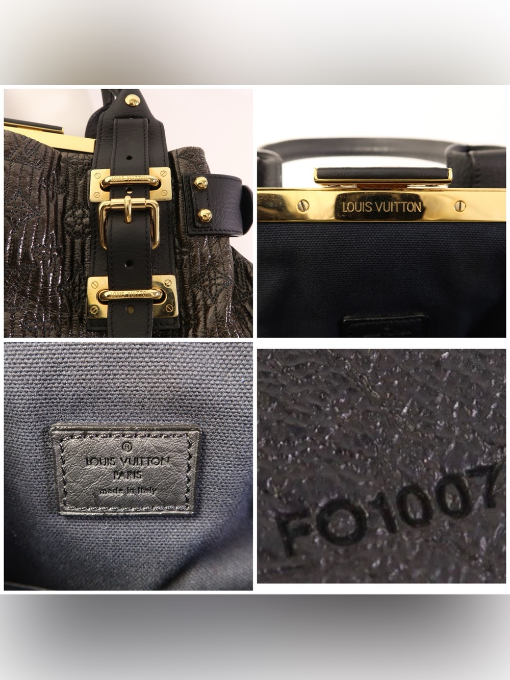✨🛍️ Louis Vuitton Black & Dark Brown Monogram Motard Biker Bag Limited Edition - Picture 9 of 9